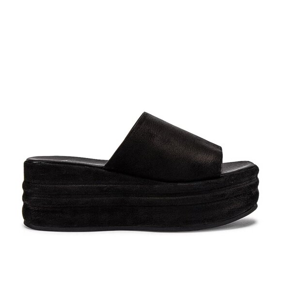 Free People Harbor Platform Sandal Color Black ReV - Picture 3 of 5